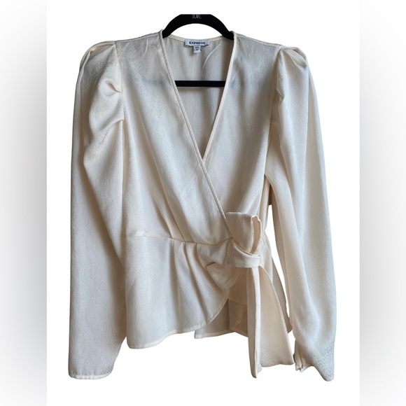 Express Tops - Express Brand. Cream Blouse. Size: Small